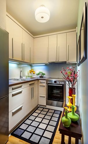 small kitchen design idea with galley