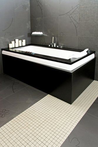 bathroom tub with industrial design inspiration