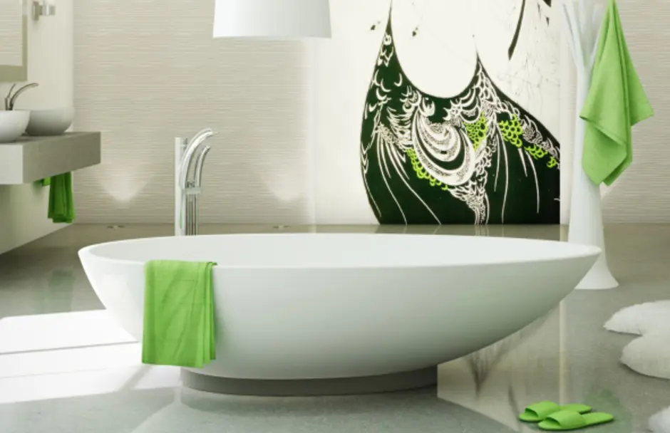 Riobel Green Bathtub at TAPS Bath and Kitchen Showrooms