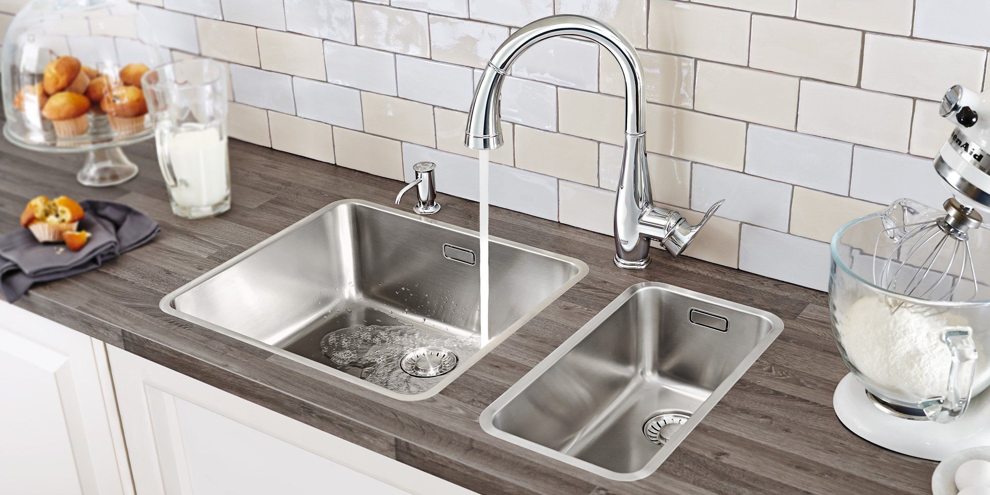 GROHE kitchen faucet at TAPS Kitchen and Bath Stores