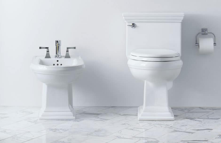 Kohler Toilet and Wash Stand At TAPS Bath Showrooms