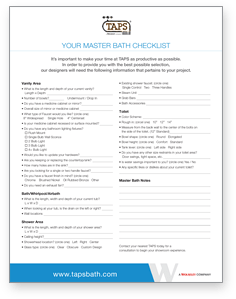 masterbath checklist