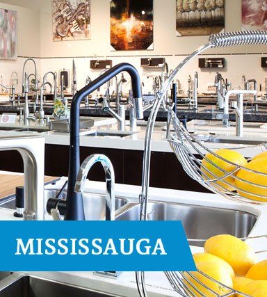 TAPS Mississauga kitchen faucet displays