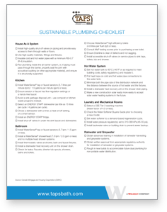 plumbing checklist