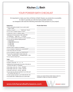 powder bath checklist
