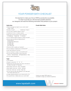 powderbath checklist